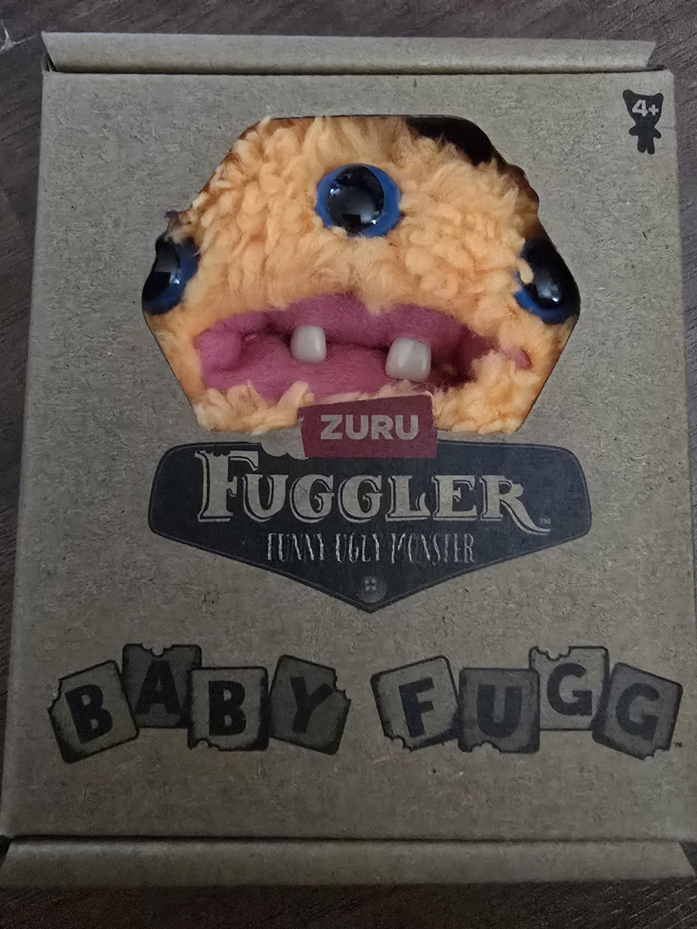 ZURU Fuggler Baby Fugg Orange Plush Monster Toy